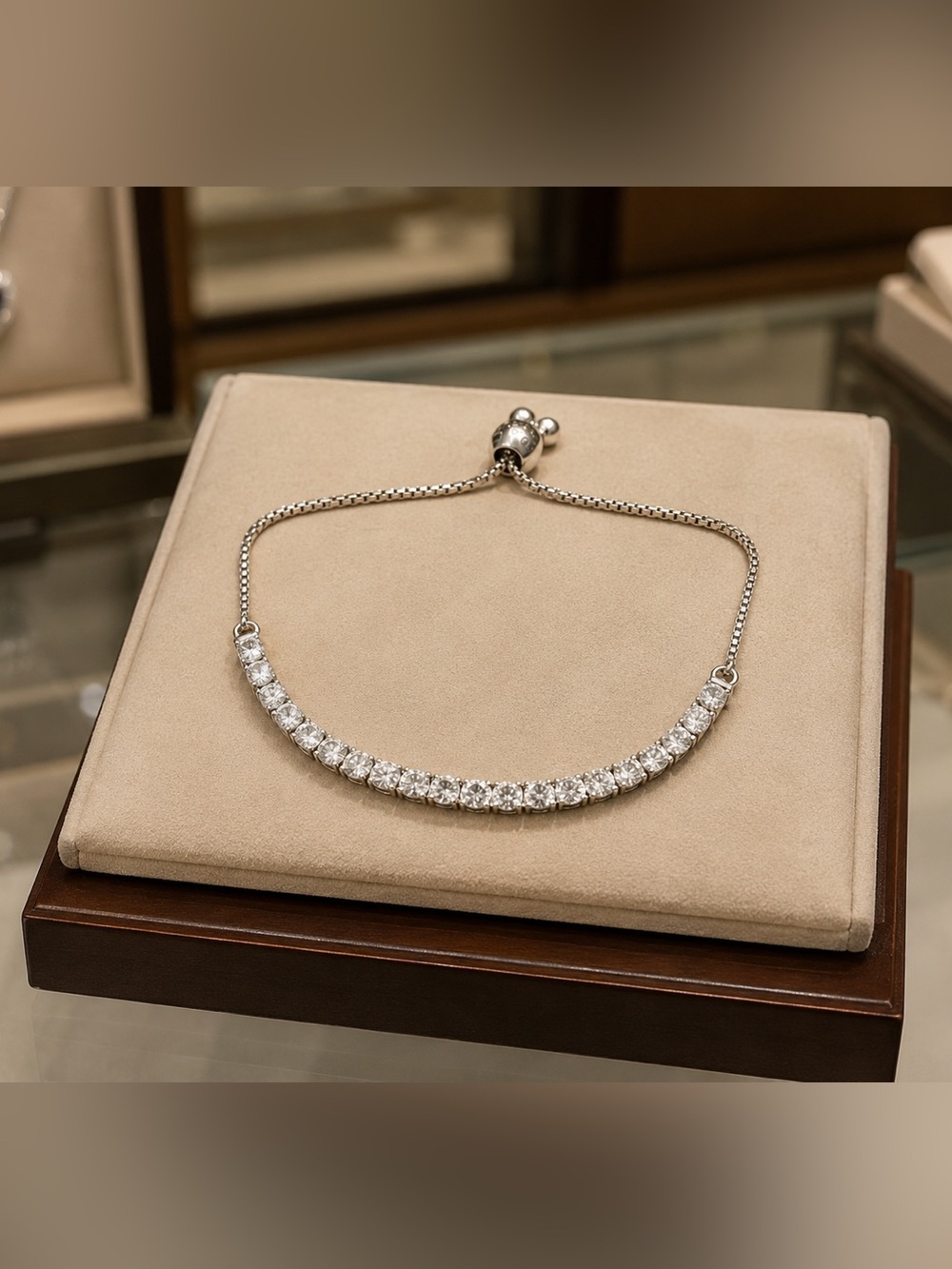 Pandora Silver Bracelet with Sparkling Stones
